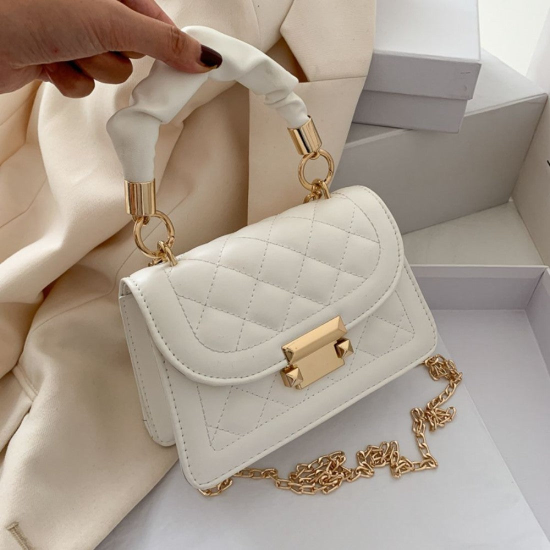 Mini Square Chain Crossbody Bag