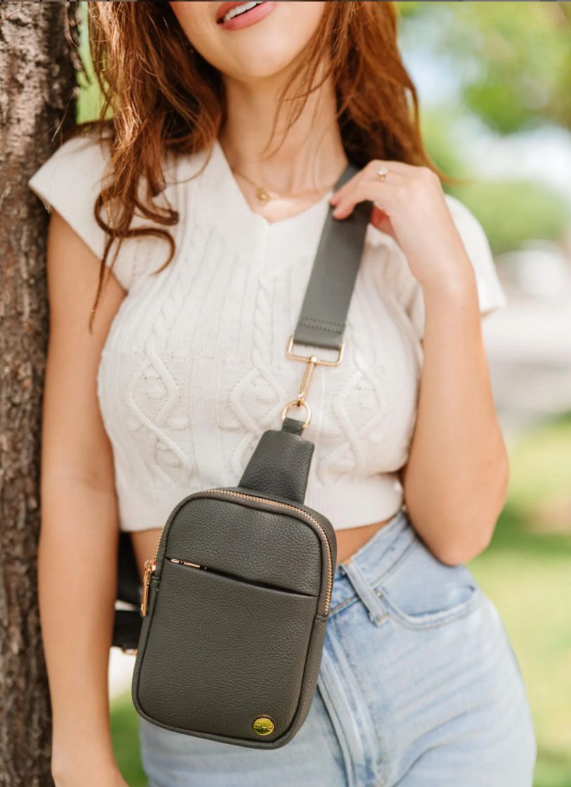 Modern & Chic Vegan Leather Crossbody Sling Bag