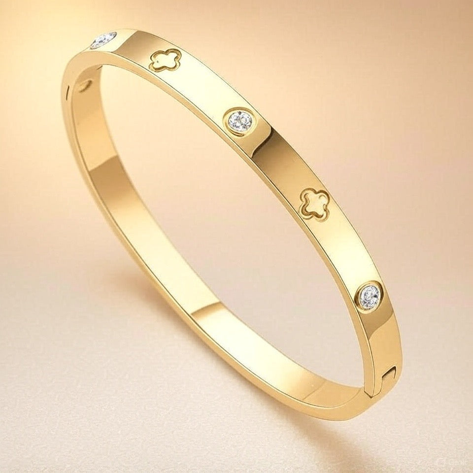 Iconic Love Style Bangle Bracelet Stainless Steel Cartier Inspired Screw Design