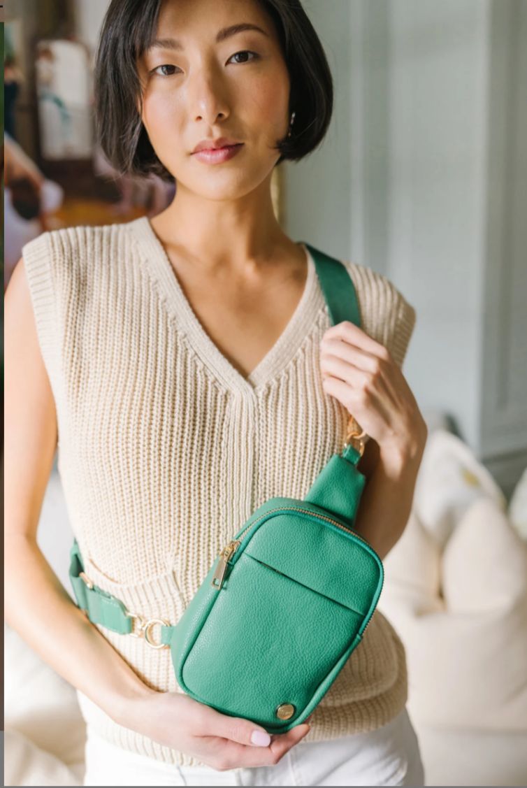 Modern & Chic Vegan Leather Crossbody Sling Bag